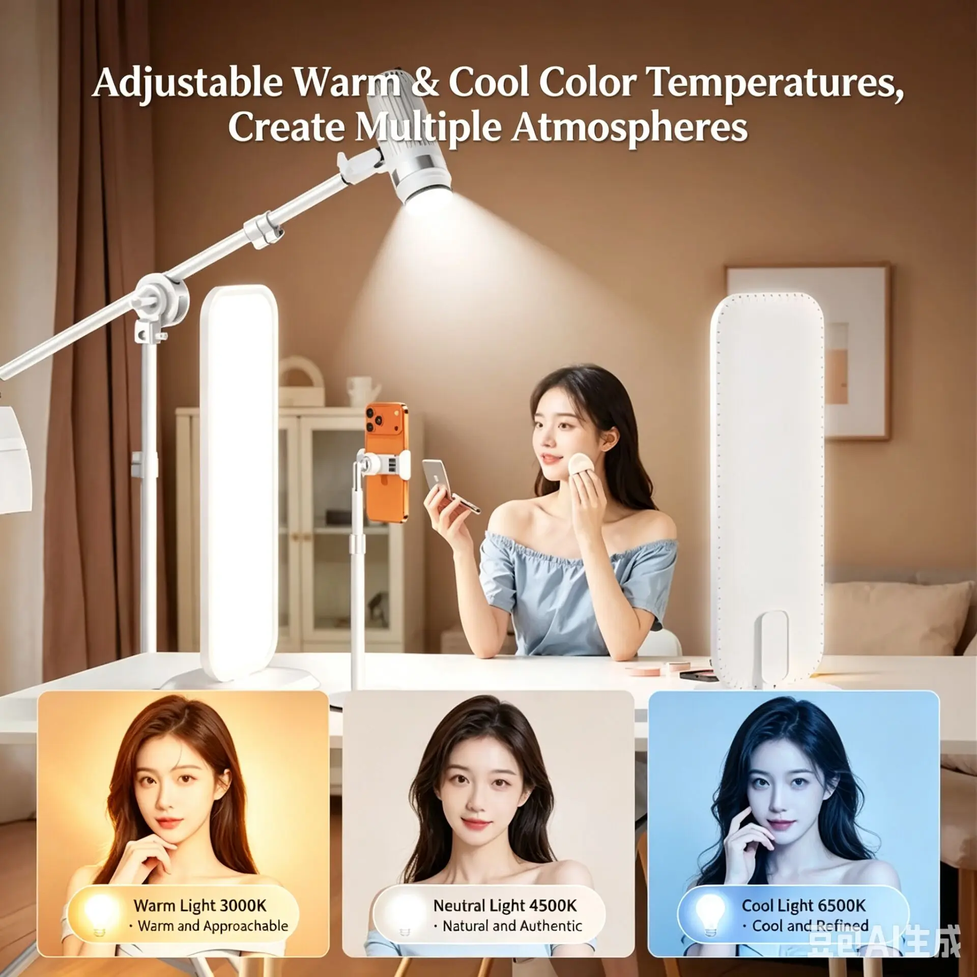 Lampa LED doświetlająca na biu – Beauty Makeup Tiktok recenzja i cena