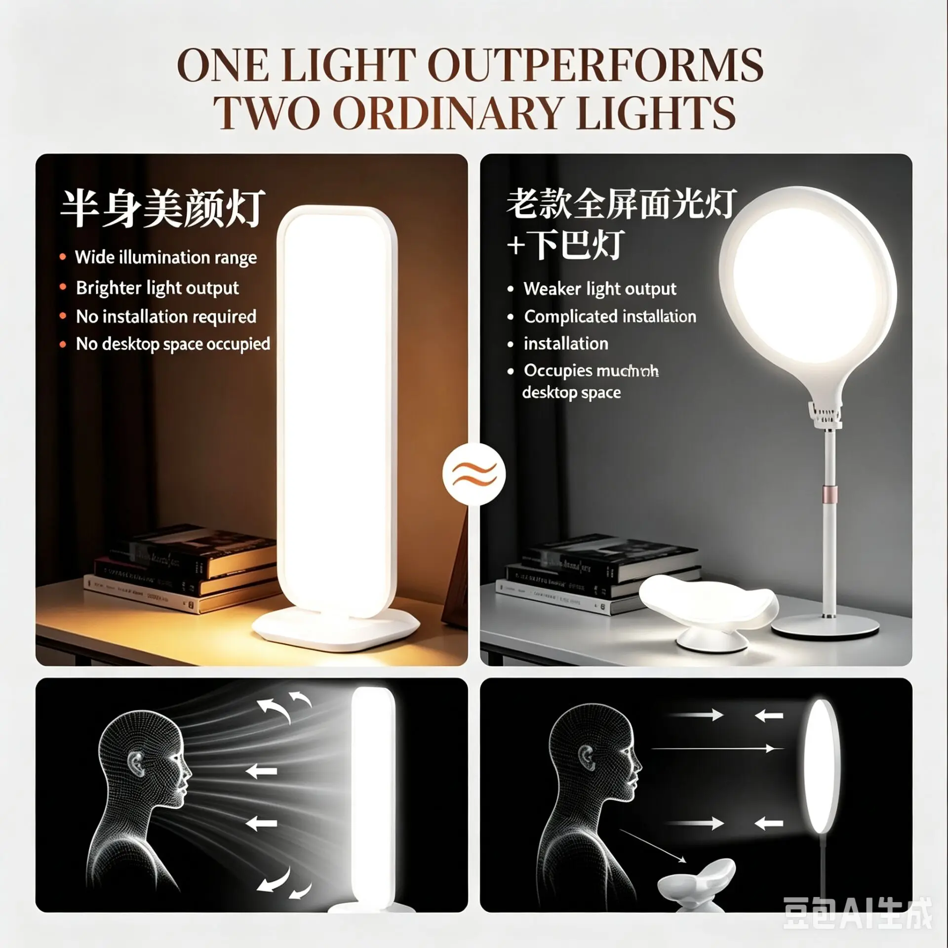 Lampa LED doświetlająca na biu – Beauty Makeup Tiktok recenzja i cena
