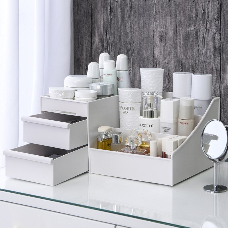 NOWY 1 szt. Biały Plastikowy O – Beauty Makeup Desk recenzja i cena