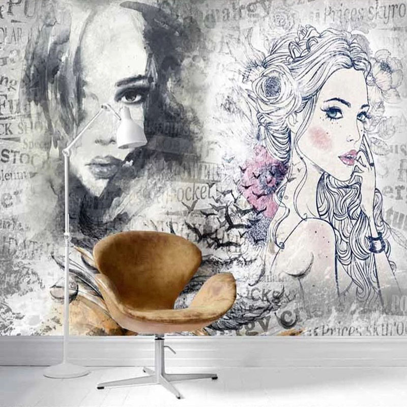 Niestandardowy Mural 3D Retro  – Makeup Beauty House recenzja i cena