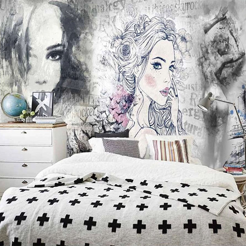 Niestandardowy Mural 3D Retro  – Makeup Beauty House recenzja i cena
